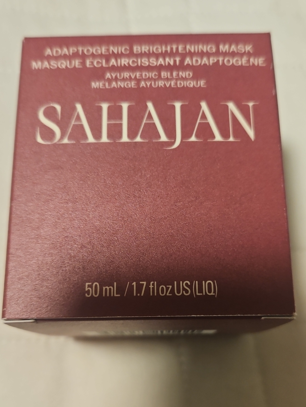 Sahajan Adaptogenic Brightening Mask — New In Box